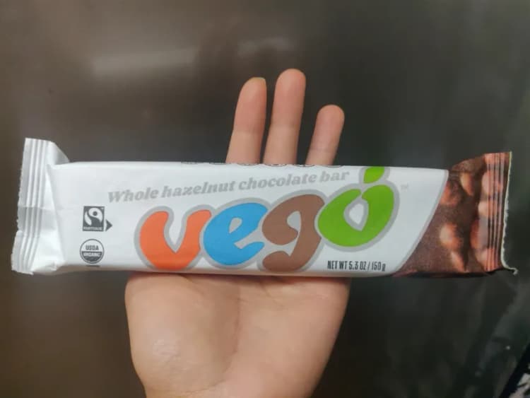 Vego Whole Hazelnut Chocolate Bar