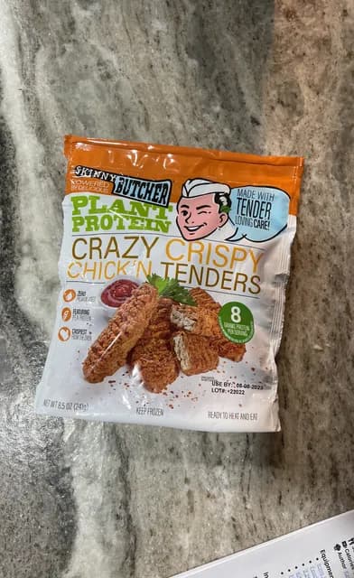 Skinny Butcher Plant Protein Crazy Crispy Chick'N Tenders