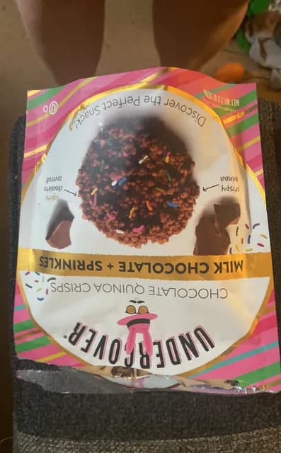 Undercover Milk Chocolate + Sprinkles Chocolate Quinoa Crisps