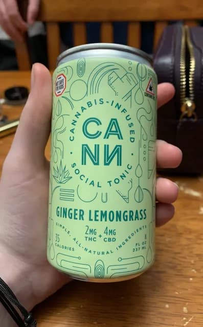 Cann Cannabis-Infused Social Tonic Ginger Lemongrass