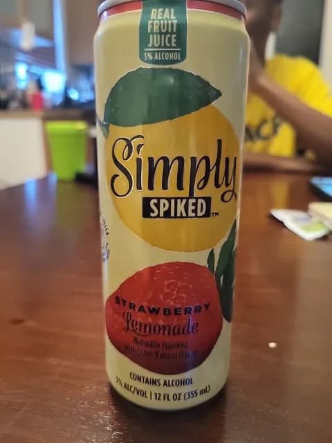 Simply Spiked Strawberry Lemonade