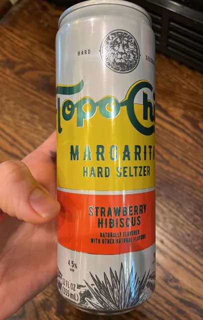 Topo Chico Margarita Hard Seltzer Strawberry Hibiscus