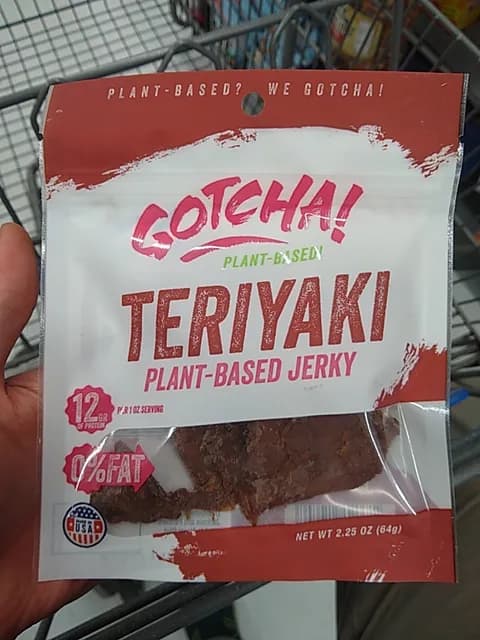 Gotcha! Teriyaki Plant-Based Jerky