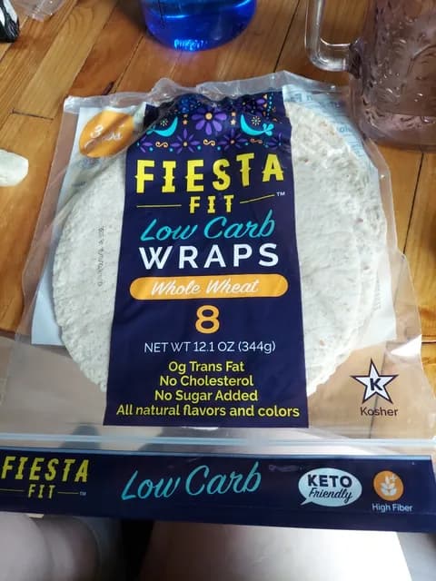 Fiesta Fit Low Carb Wraps Whole Wheat