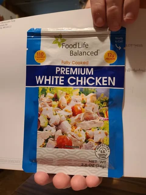 Food Life Balanced Fully Cooked Premium White Chicken