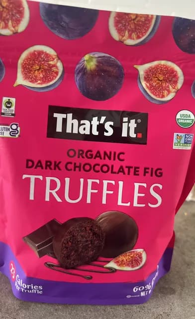 That’S It. Organic Dark Chocolate Fig Truffles