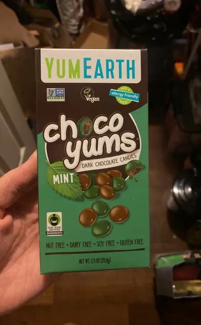 Yumearth Mint Choco Yums Dark Chocolate Candies