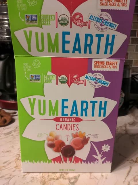 Yumearth Spring Variety Snack Packs & Pops Organic Candies
