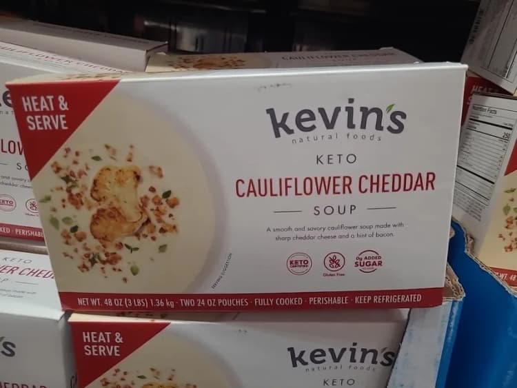 Kevin'S Natural Foods Keto Cauliflower Cheddar Soup