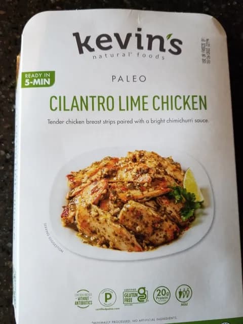 Kevin'S Natural Foods Cilantro Lime Chicken Paleo