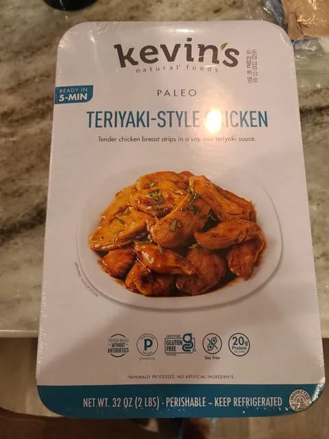 Kevin'S Natural Foods Paleo Teriyaki-Style Chicken