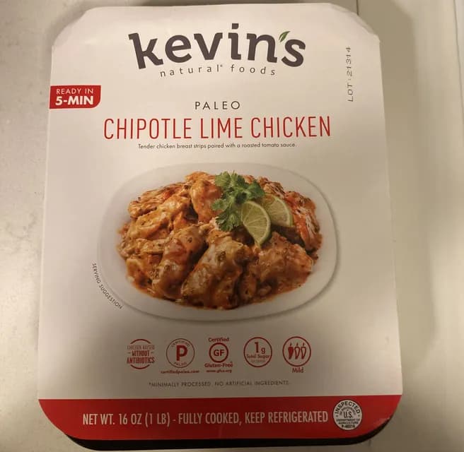 Kevin'S Natural Foods Paleo Chipotle Lime Chicken