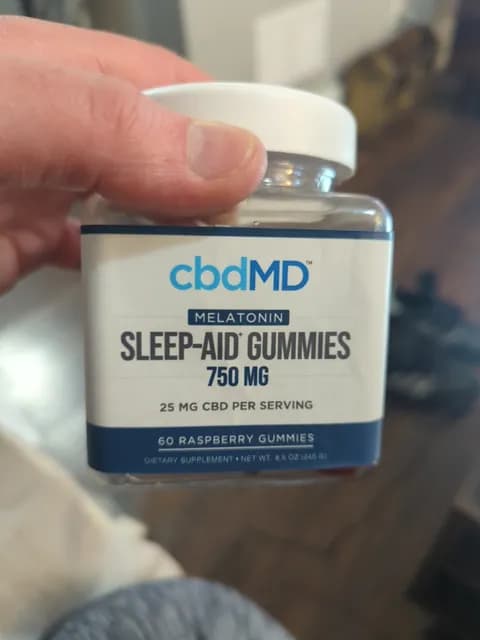 Cbdmd Melatonin Sleep-Aid Raspberry Gummies