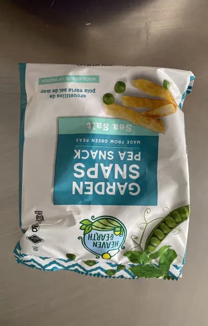 Heaven & Earth Sea Salt Garden Snaps Pea Snack