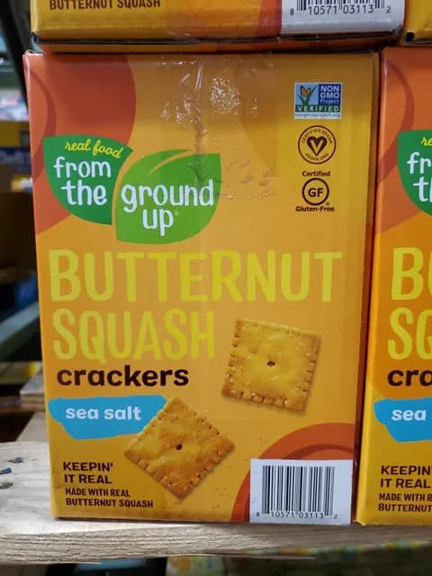 Real Food From The Ground Up Sea Salt Butternut Squash Crackers
