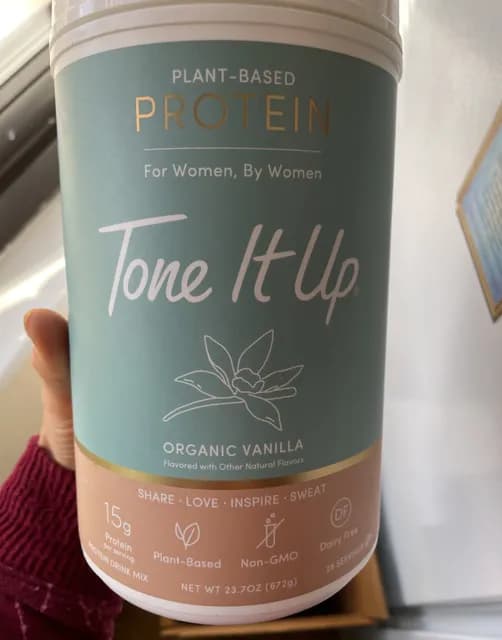 Tone It Up Plant-Based Organic Vanilla Protein Drink Mix