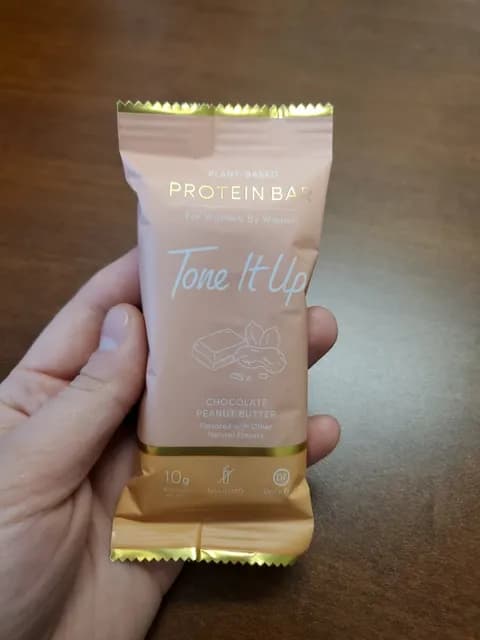 Tone It Up Chocolate Peanut Butter Plant-Based Protein Bar