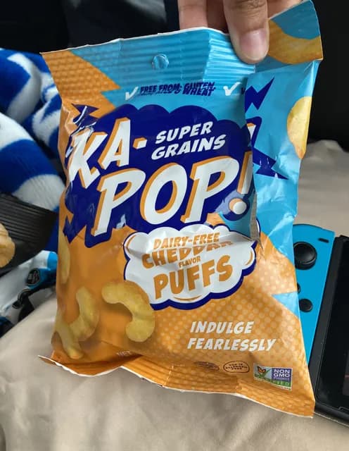 Ka-Pop Super Grains Dairy-Free Cheddar Flavor Puffs