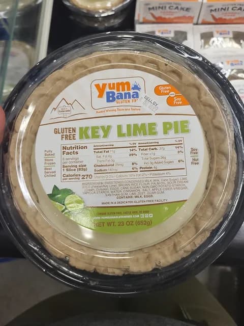 Yumbana Gluten Free Key Lime Pie
