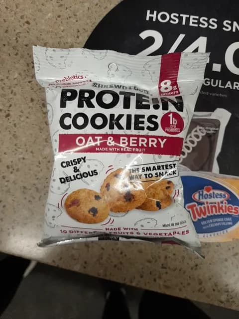 Shrewd Food Oat & Berry Protein Cookies