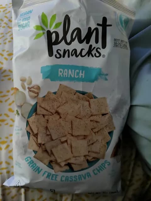 Plant Snacks Ranch Grain Free Cassava Chips