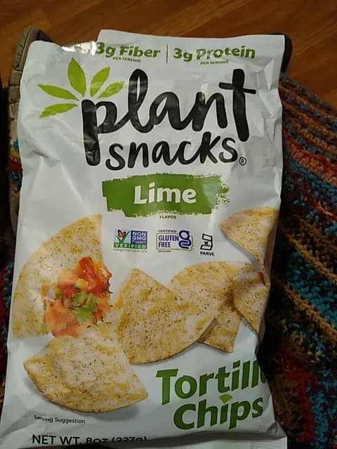 Plant Snacks Lime Flavor Tortilla Chips