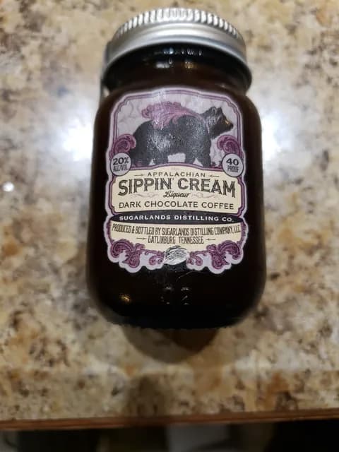Sugarlands Appalachian Sippin' Cream Dark Chocolate Coffee Liqueur