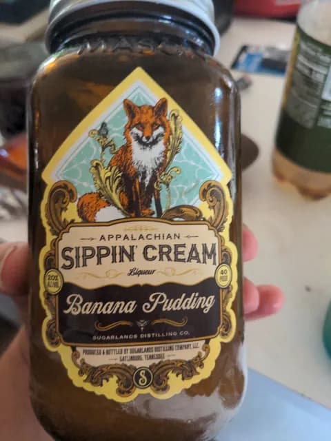 Sugarlands Distilling Co. Banana Pudding Appalachian Sippin' Cream Liqueur