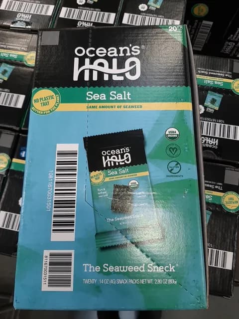 Ocean'S Halo The Seaweed Snack Sea Salt