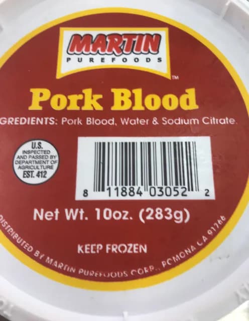 Martin Purefoods Pork Blood