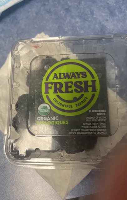 Always Fresh Farms Organic Blackberries