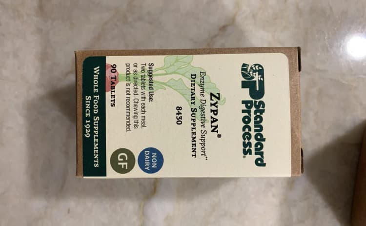 Standard Process Zypan Enzyme Digestive Support Dietary Supplement