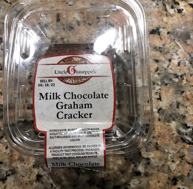 Uncle Giuseppe'S Marketplace Milk Chocolate Graham Cracker