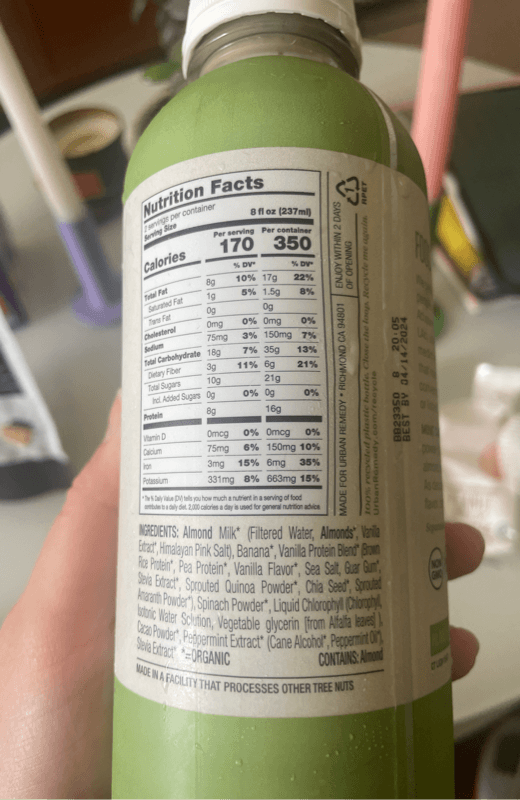 Urban Remedy Mint Cacao Meal Shake
