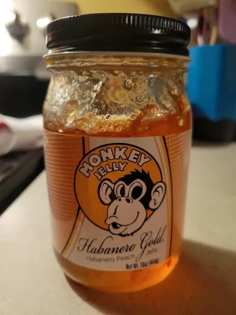 Monkey Jelly Habanero Gold Habanero Peach Jelly