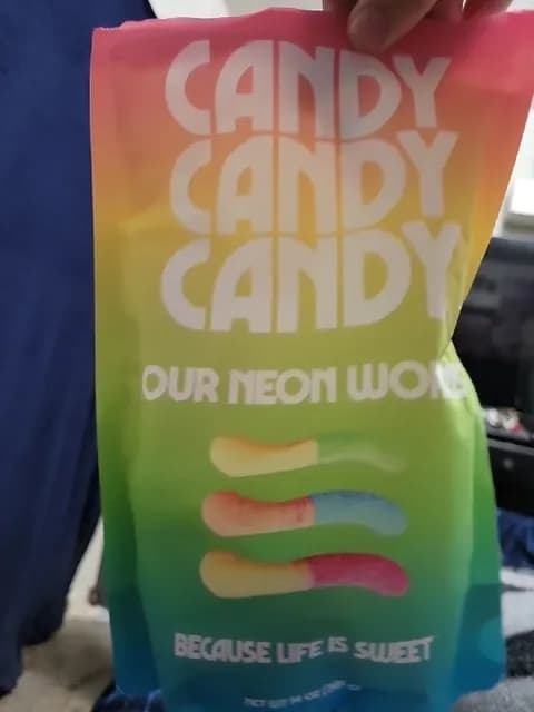 Candy Candy Candy Sour Neon Worms