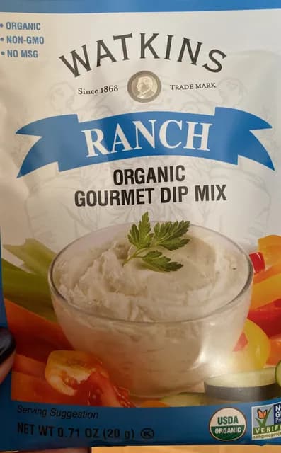 Watkins Organic Ranch Gourmet Dip Mix