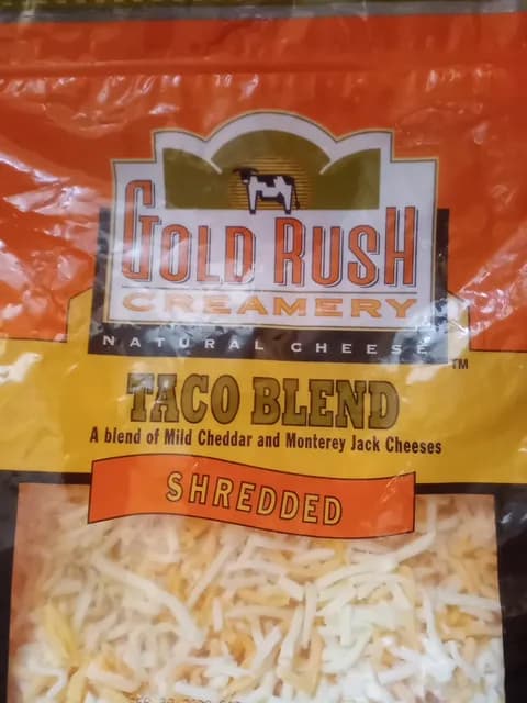 Gold Rush Creamery Shredded Taco Blend Cheese