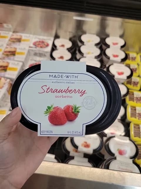 Authentic Italian Strawberry Sorbetto