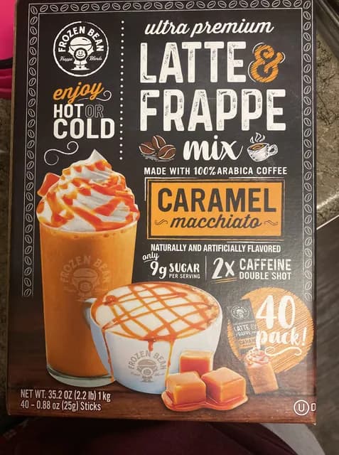  Bean Frappe Blends Caramel Macchiato Latte & Frappe Mix