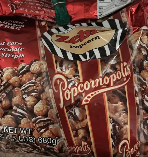 Popcornopolis Zebra Popcorn