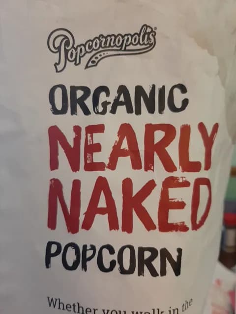 Popcornopolis Organic Nearly Naked Popcorn
