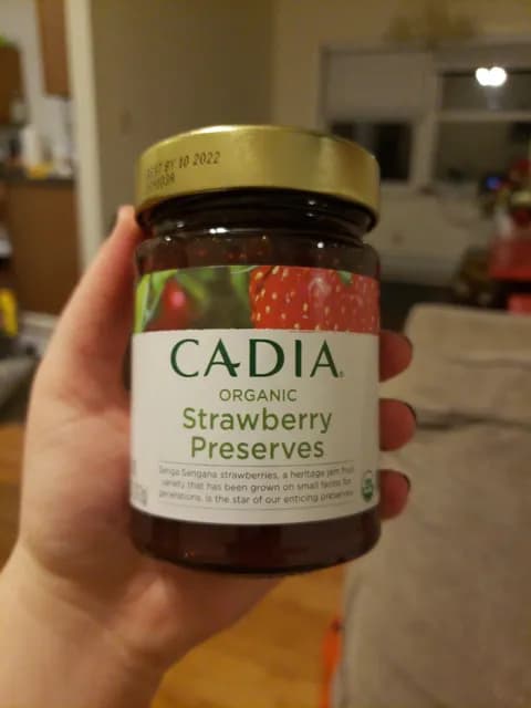 Cadia Organic Strawberry Preserves