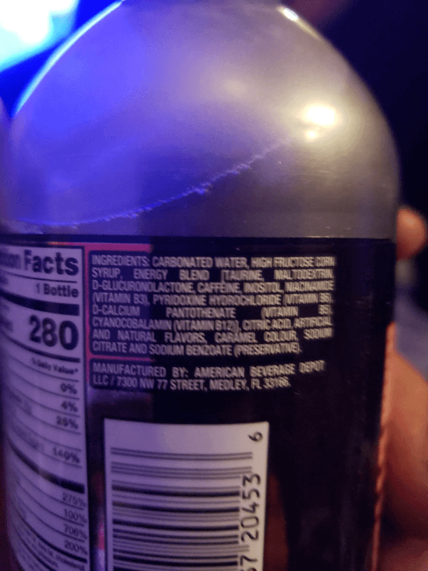 Raptor Sparkling Energy Drink