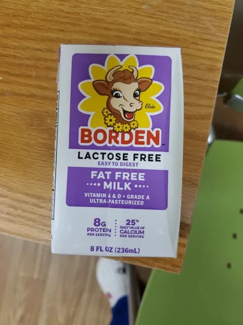 Borden Lactose Free Fat Free Milk