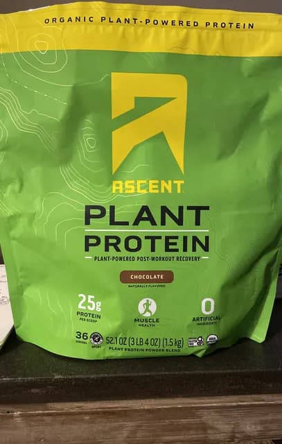 Ascent Chocolate Plant Protein Powder Blend