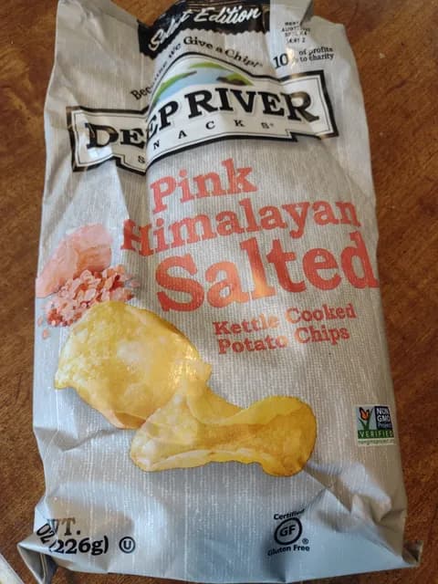 Deep River Snacks Pink Himalayan Salted Kettle Cooked Potato Chips