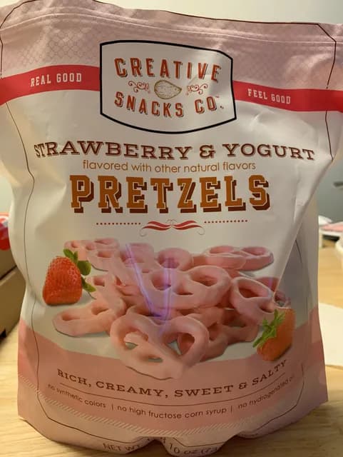 Creative Snacks Co. Strawberry & Yogurt Pretzels