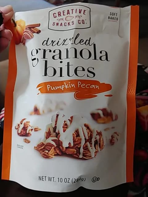 Creative Snacks Co Pumpkin Pecan Drizzled Granola Bites