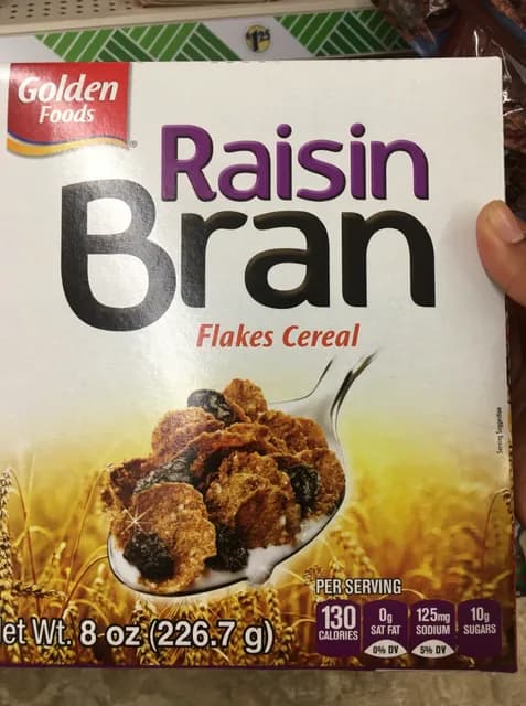 Golden Foods Raisin Bran Flakes Cereal